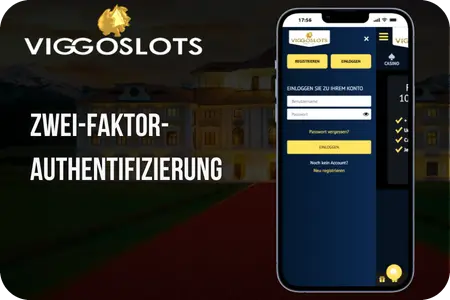 Viggoslots Casino sichere Anmeldung mit aktivierter Zwei-Faktor-Authentifizierung